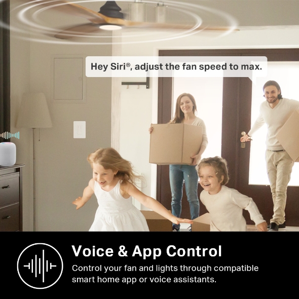 Kasa Smart Ceiling Fan Control and Dimmer Switch 6