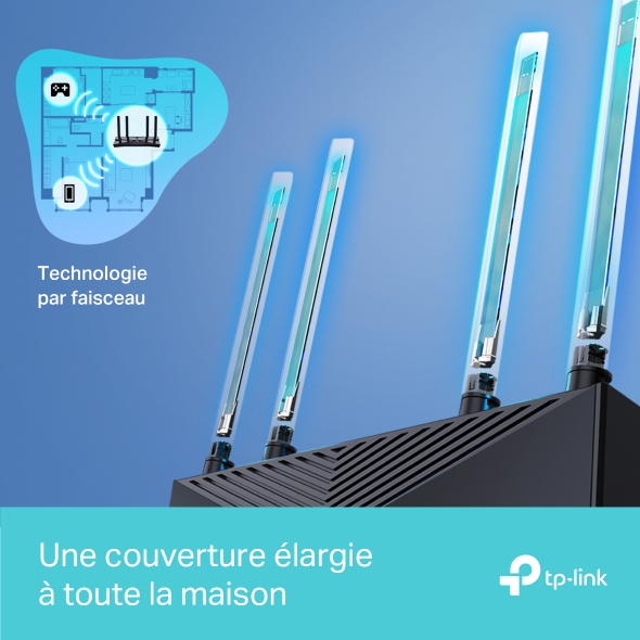 Routeur WiFi 6 AX3000 Gigabit Bi-bande 6