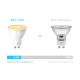 Bec LED Wi-Fi Smart GU10 cu lumină caldă și intensitate reglabilă 7