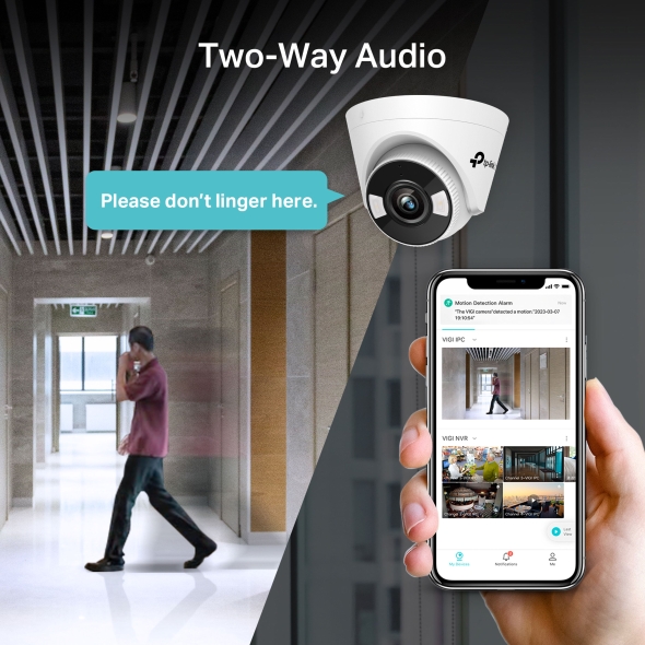 VIGI 4MP Full-Color Wi-Fi Turret Network Camera 7