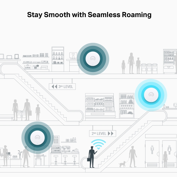 BE11000 Ceiling Mount Tri-Band Wi-Fi 7 Access Point 8