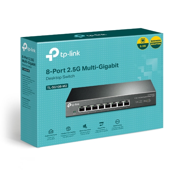 Switch para escritorio de 8 puertos 2.5Gbps 8