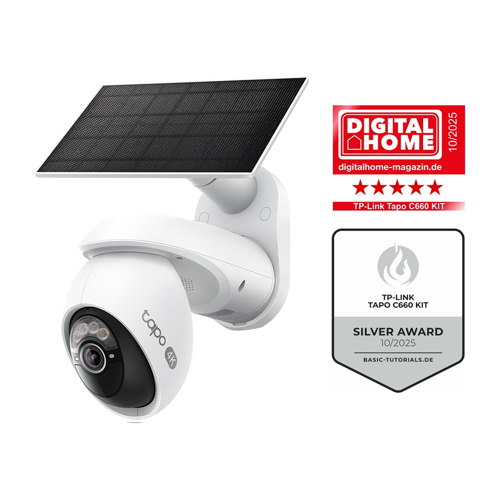 Solarbetriebene Schwenk-/Neige-Sicherheitskamera für den Außenbereich 1