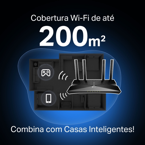 Roteador Wi-Fi 6 Gigabit Dual Band AX3000 5