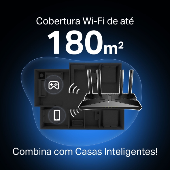 Roteador Wi-Fi 6 Gigabit Dual Band AX3000 5