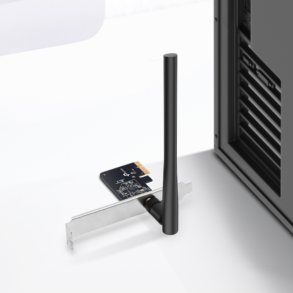 Dwupasmowa, bezprzewodowa karta sieciowa PCI Express, AC600  4