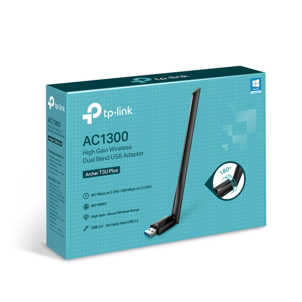 AC1300 하이 게인 듀얼 밴드 USB 무선 랜카드