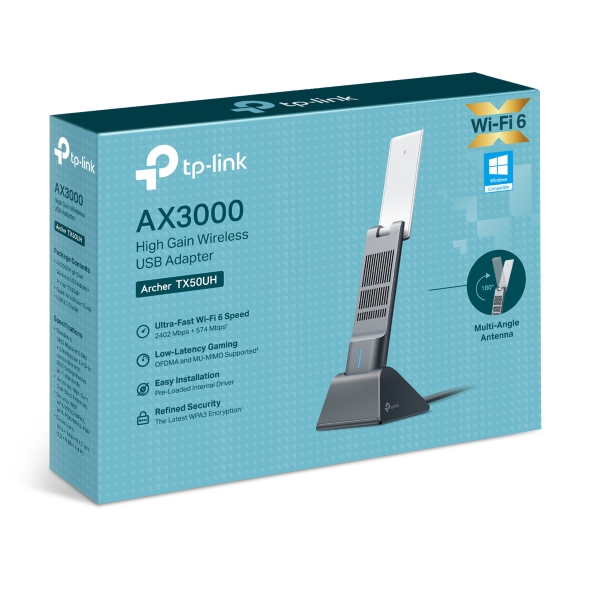 Adaptor USB Wireless High-Gain AX3000 9