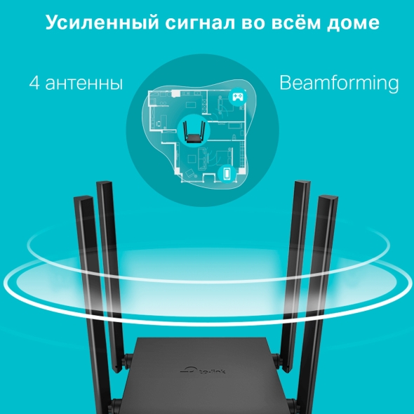 Двухдиапазонный роутер Wi&#8209;Fi AC1200 с&nbsp;поддержкой MU&#8209;MIMO 6