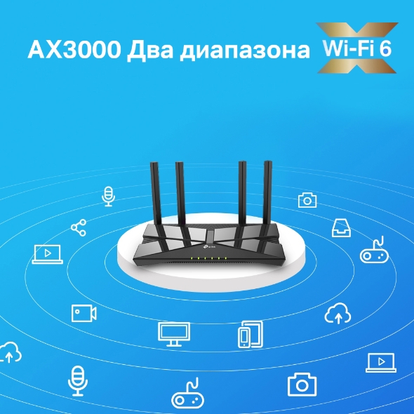 AX3000 Беспроводной двухдиапазонный маршрутизатор Wi-Fi 6 5