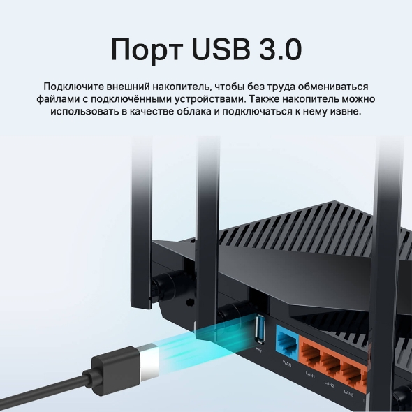 Двухдиапазонный гигабитный роутер Wi‑Fi AX3000 с поддержкой Mesh 8