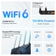 Roteador Wi-Fi 6 Multi-Gigabit Dual Band AX3000 com Porta 2.5G 4