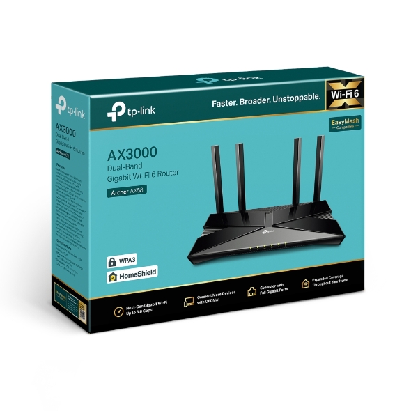 Двухдиапазонный гигабитный роутер Wi‑Fi AX3000 с поддержкой Mesh 4