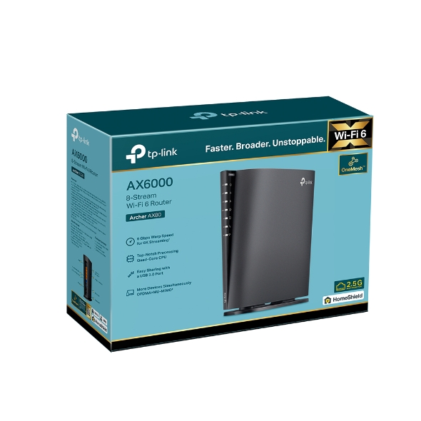 WAVLINK WiFi 6 AX6000 Mesh Router With 2.5GB Ethernet Port