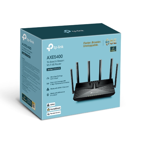 Archer AXE5400 Router WiFi 6E TriBand AXE5400 cu 6 fluxuri de date