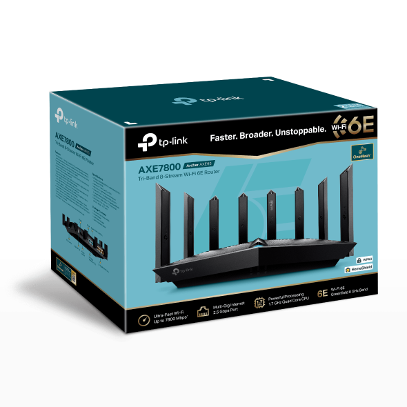 Archer AXE95 | AXE7800 Tri-Band Wi-Fi 6E Router | TP-Link