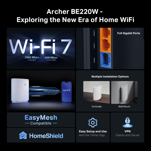 BE3600 デュアルバンドWi-Fi 7ルーター 4