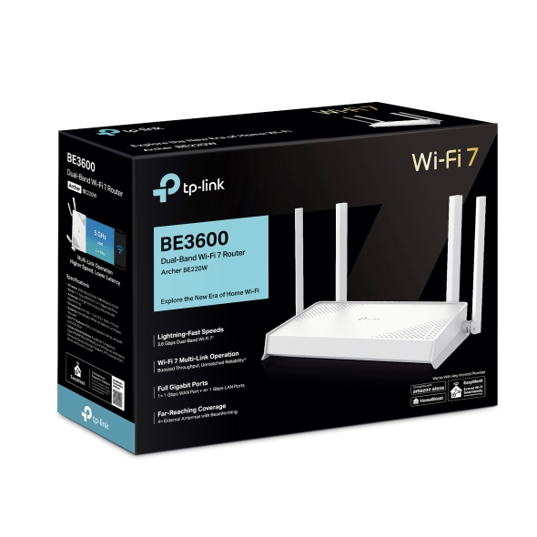 Archer BE220W | BE3600 Dual-Band Wi-Fi 7 Router | TP-Link