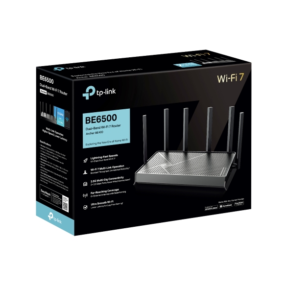 Router Wi-Fi 7 BE6500 de Doble Banda 10