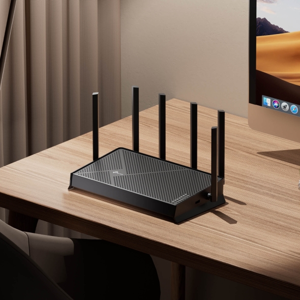 Dwupasmowy router Wi-Fi 7, BE6500 7