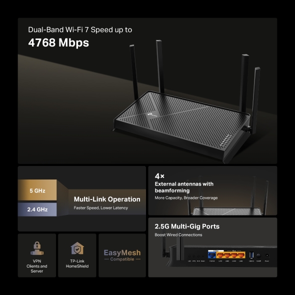 BE4800 Dual-Band Wi-Fi 7 Router 4