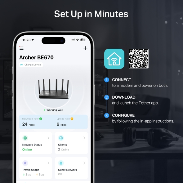 BE12000 Tri-Band Wi-Fi 7 Router 8