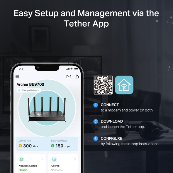 BE9700 三頻 Wi-Fi 7 路由器 9