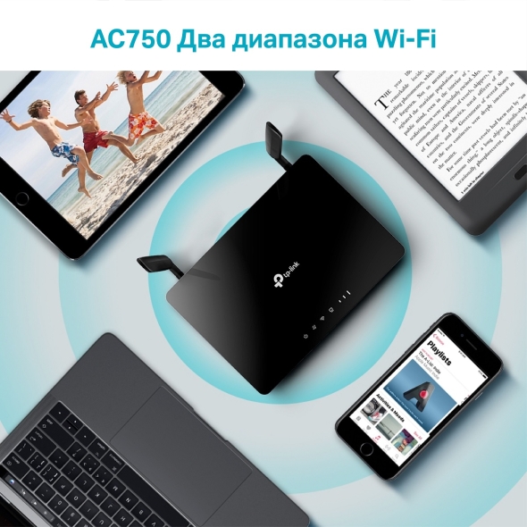 Двухдиапазонный роутер Wi‑Fi AC750 с поддержкой 4G LTE 6