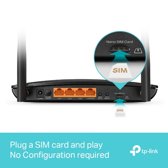 Routeur 4G+ Cat6 WiFi AC1200 Gigabit bi-bande 6
