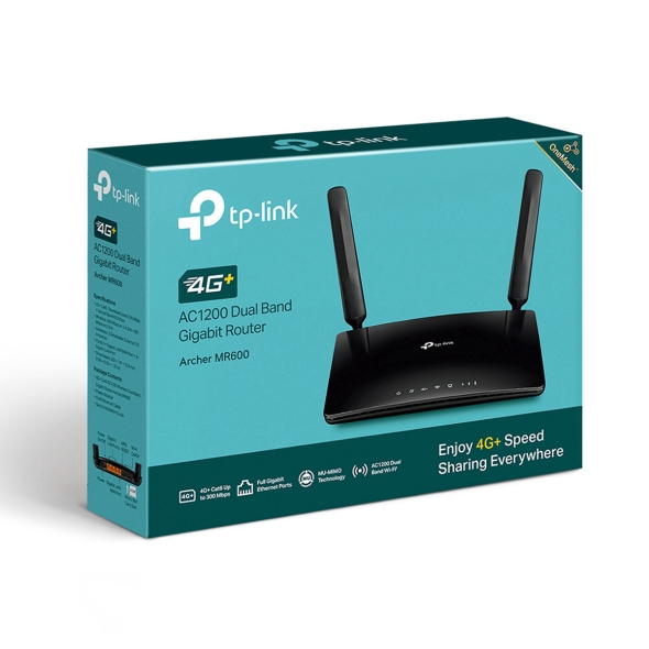 AC1200 Двухдиапазонный гигабитный 4G+ Cat6 Wi‑Fi роутер 4