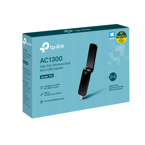 Tp-link Ac1300 Wifi 5 Wireless Usb Adapter - Archer T4u : Target