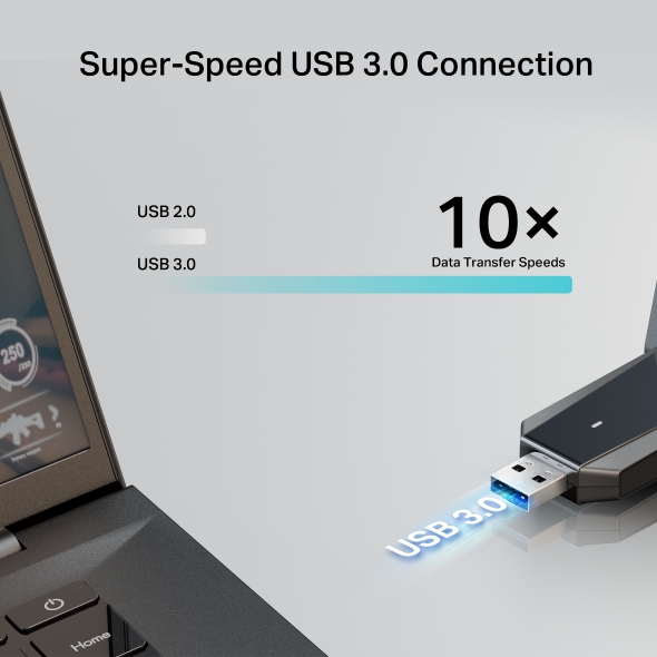 USB Wi-Fi AC1300 Hai Ăng-ten Độ Lợi Cao 7