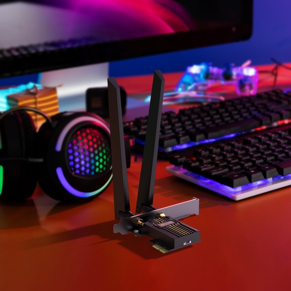 BE6500 Wi-Fi 7 Bluetooth 5.4 PCIe Adapter 8