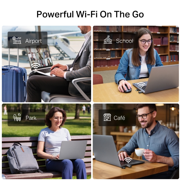 BE6500 Tri-Band Wi-Fi 7 Mini Wireless USB Adapter 7