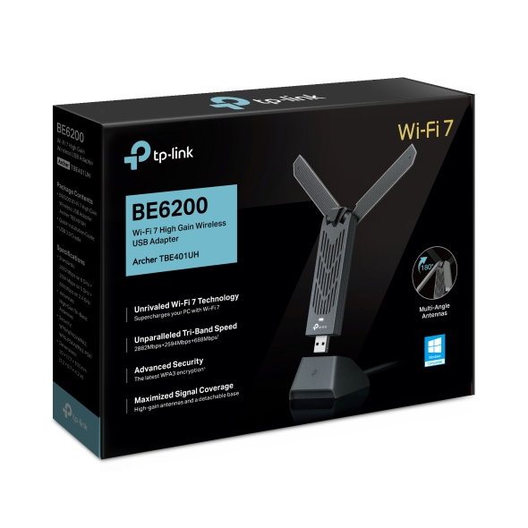 Archer TBE400UH | BE6500 Wi-Fi 7 High Gain Wireless USB Adapter