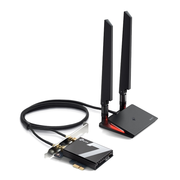 Plava de Rede PCIe Wi-Fi 7 BE9300 com Bluetooth 5.4 PCIe Adapter