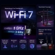 Trzypasmowa karta sieciowa PCI Express, Bluetooth 5.4, Wi-Fi 7 BE9300 4