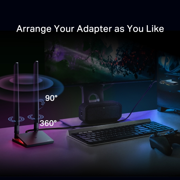 BE9300 Wi-Fi 7 Bluetooth 5.4 PCIe Adapter 8