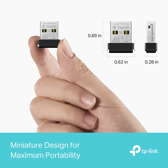 Nano adattatore USB Wi-Fi 6 AX300 6