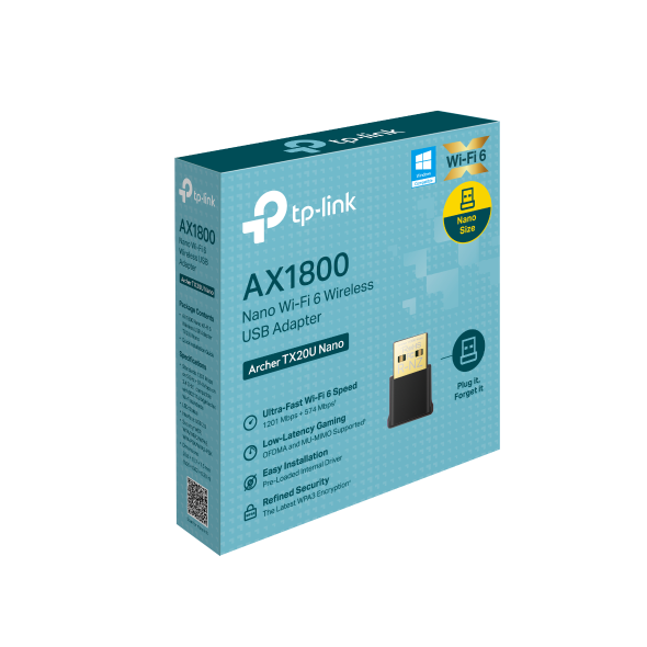  Adaptador USB Wi-Fi 6 AX1800 Nano 5