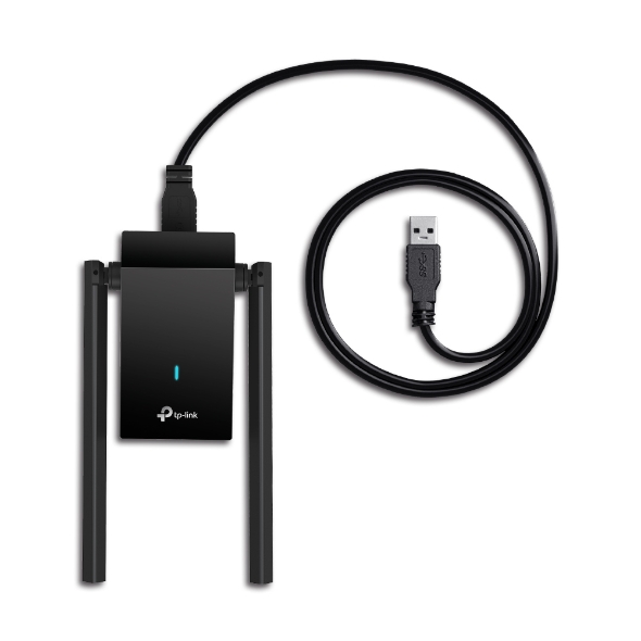 Clé WiFi 6 USB Puissante AX1800 Mbps, Double Bande Adaptateur USB