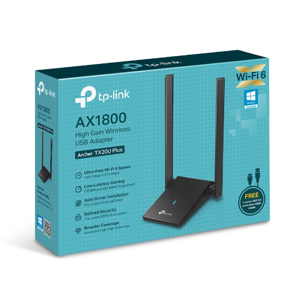 Archer TX20U Plus  AX1800 Dual Antennas High Gain Wireless USB