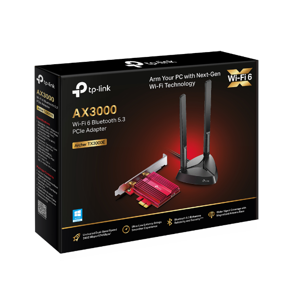 送料無料の商品 | TX3000E Archer AX3000 Adapter PCIe 5.3 Bluetooth 6 Wi-Fi CPU