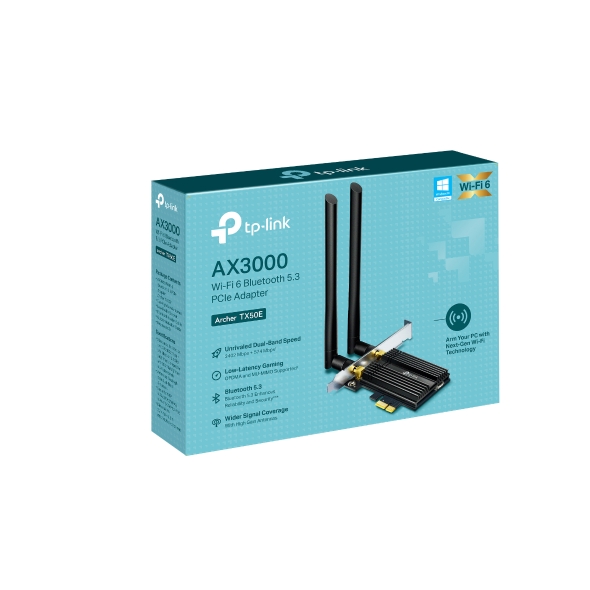 AX3000 Wi-Fi 6 Bluetooth 5.3 PCIeアダプター 8