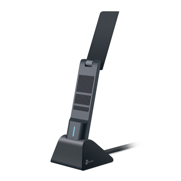 Trzypasmowa, bezprzewodowa karta sieciowa USB dużego zasięgu, Wi-Fi 6E AXE5400