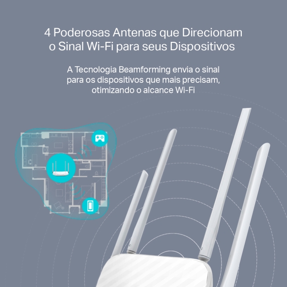 Roteador Wi-Fi Dual Band AC1200 5