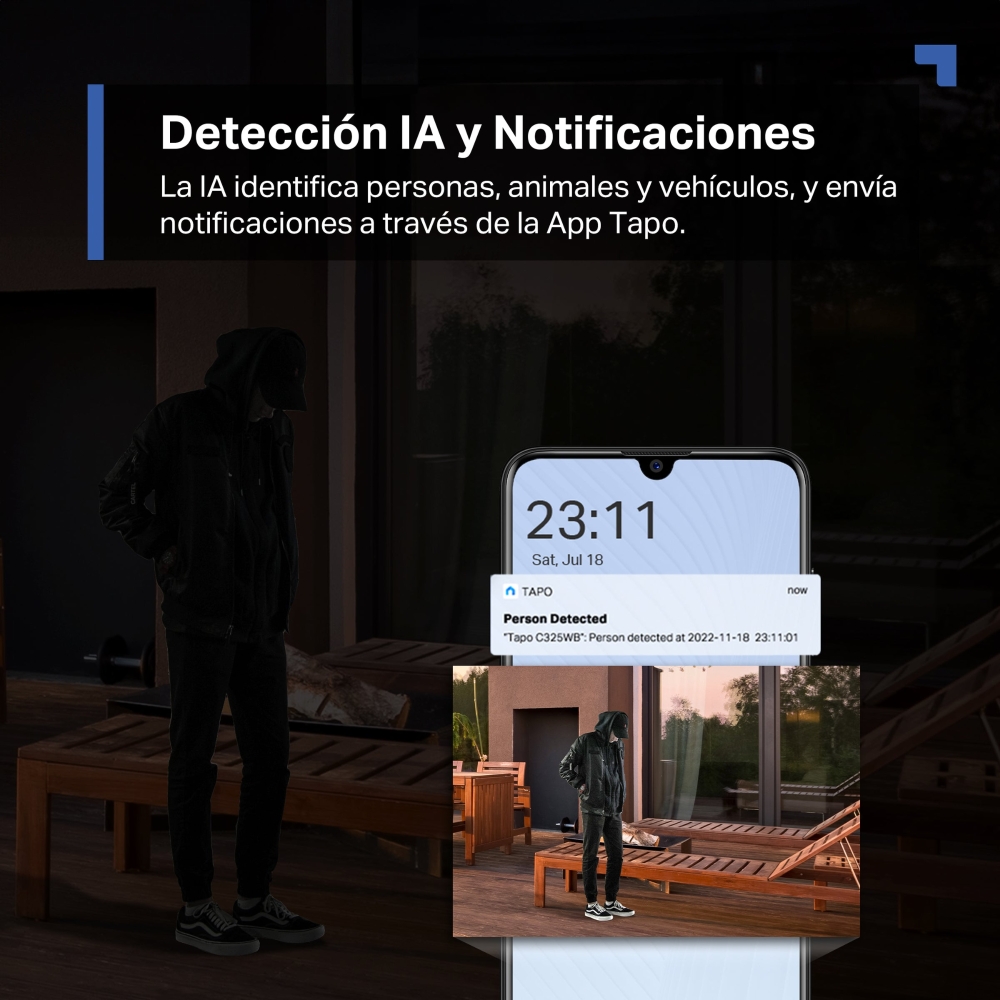 Cámara Inteligente de Vigilancia para Exterior 6