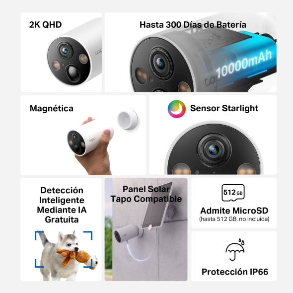 Cámara de Vigilancia Wi-Fi con Batería 4