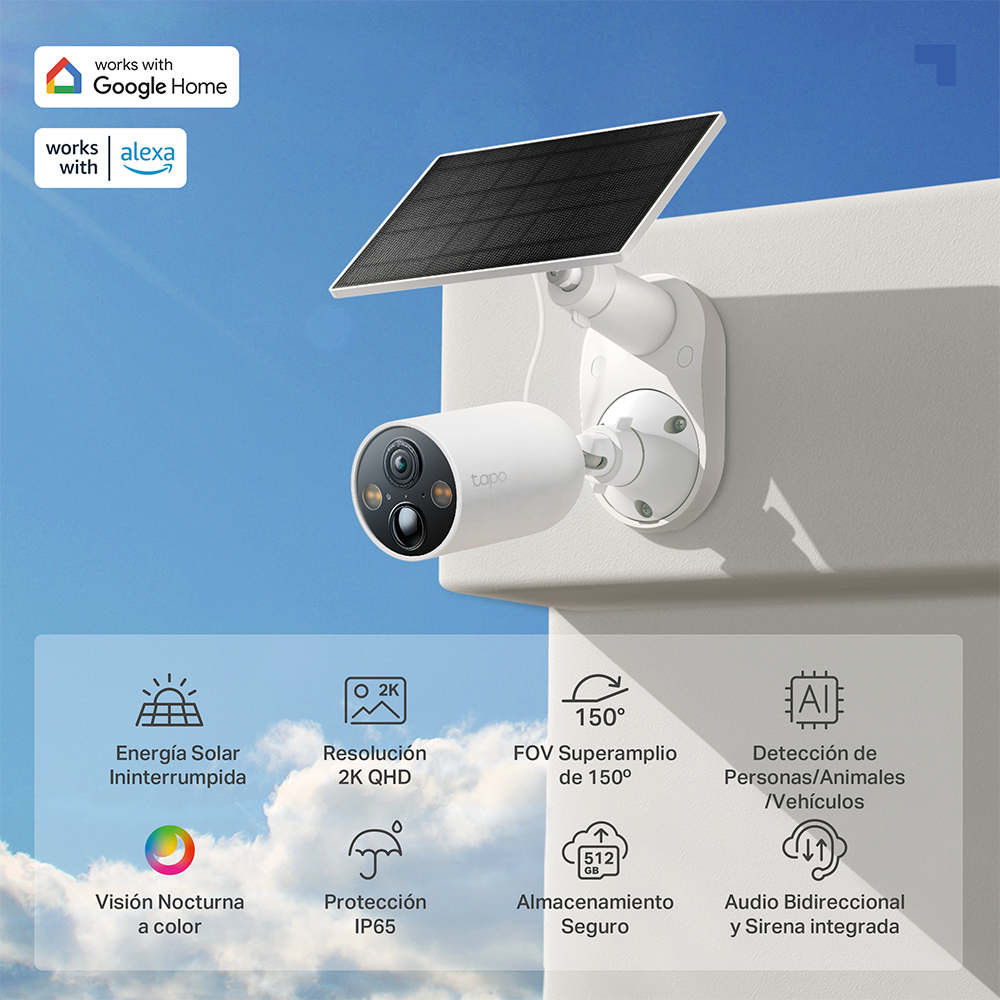Cámara de Vigilancia Wi-Fi con Batería y Panel Solar 3