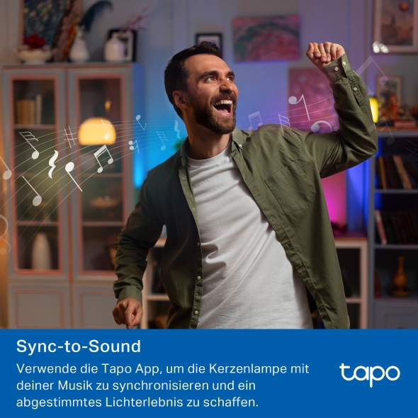 Smarte Glühbirne, vielfarbig, Sockel E14 5